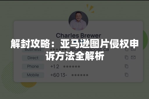 解封攻略：亚马逊图片侵权申诉方法全解析