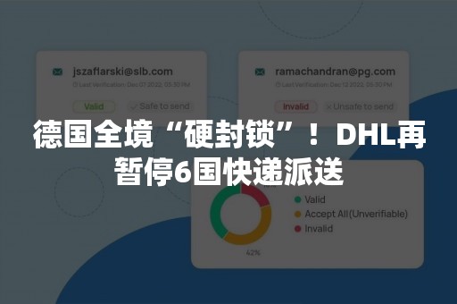 德国全境“硬封锁”！DHL再暂停6国快递派送