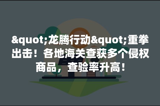 "龙腾行动"重拳出击！各地海关查获多个侵权商品，查验率升高！