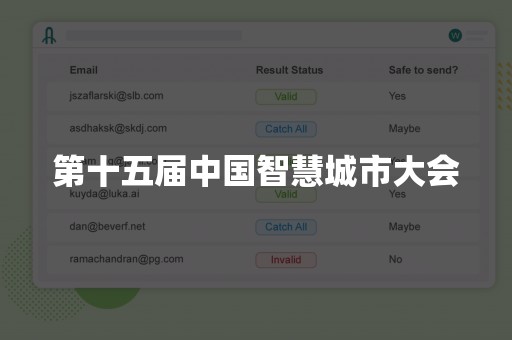 第十五届中国智慧城市大会