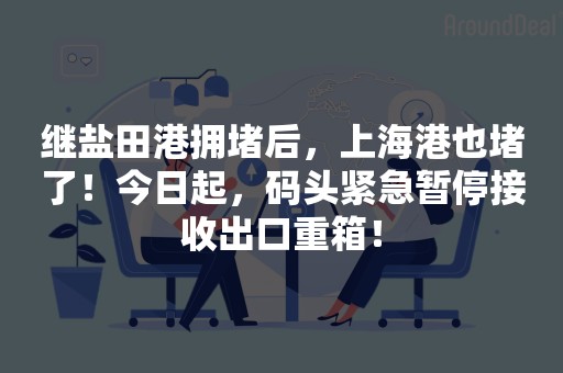 继盐田港拥堵后，上海港也堵了！今日起，码头紧急暂停接收出口重箱！