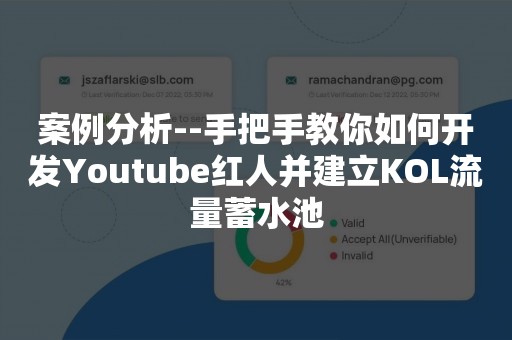 案例分析--手把手教你如何开发Youtube红人并建立KOL流量蓄水池