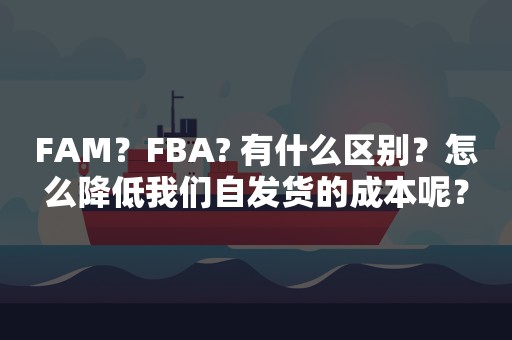 FAM？FBA? 有什么区别？怎么降低我们自发货的成本呢？