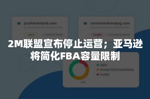 2M联盟宣布停止运营；亚马逊将简化FBA容量限制