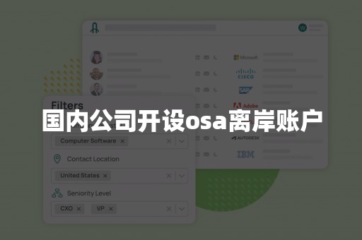 国内公司开设osa离岸账户