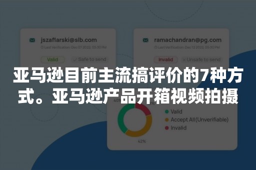 亚马逊目前主流搞评价的7种方式。亚马逊产品开箱视频拍摄