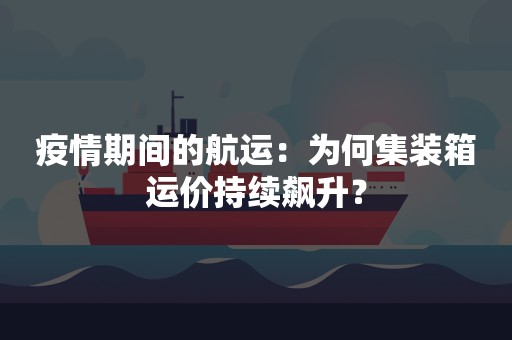 疫情期间的航运：为何集装箱运价持续飙升？