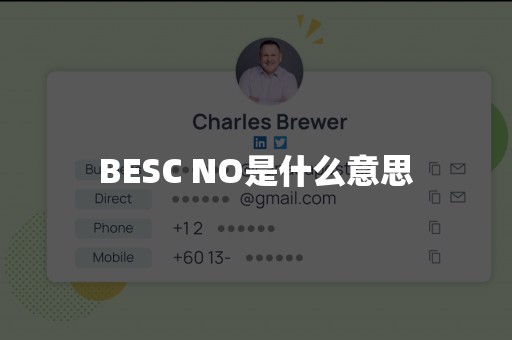 BESC NO是什么意思