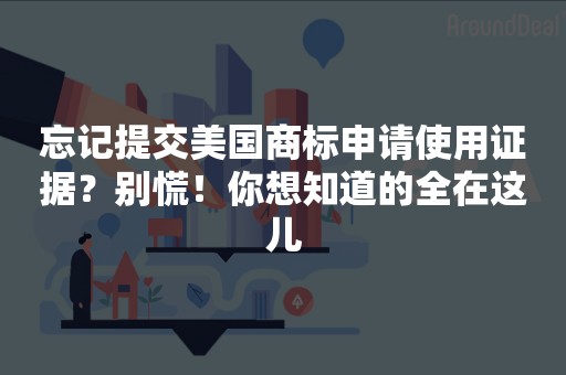 忘记提交美国商标申请使用证据？别慌！你想知道的全在这儿