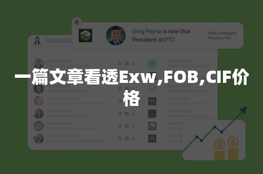 一篇文章看透Exw,FOB,CIF价格