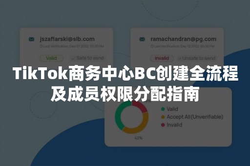 TikTok商务中心BC创建全流程及成员权限分配指南