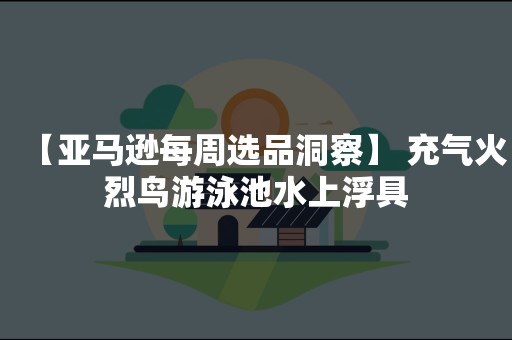 【亚马逊每周选品洞察】 充气火烈鸟游泳池水上浮具