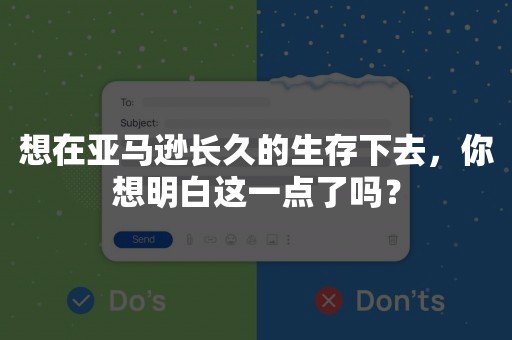 想在亚马逊长久的生存下去，你想明白这一点了吗？