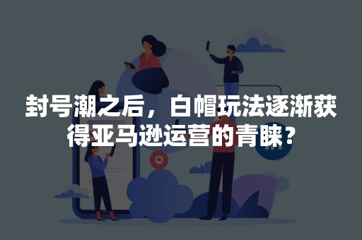 封号潮之后，白帽玩法逐渐获得亚马逊运营的青睐？