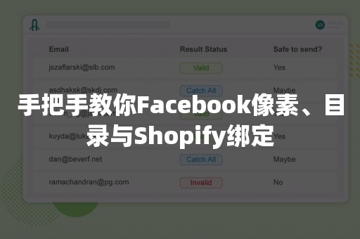 手把手教你Facebook像素、目录与Shopify绑定