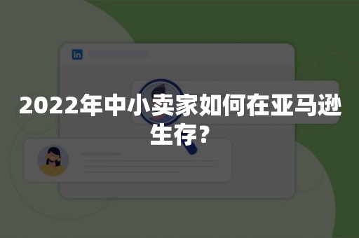 2022年中小卖家如何在亚马逊生存？