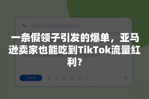 一条假领子引发的爆单，亚马逊卖家也能吃到TikTok流量红利？