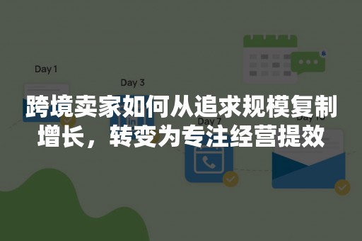 跨境卖家如何从追求规模复制增长，转变为专注经营提效