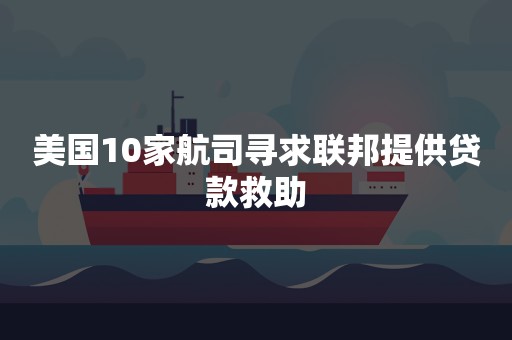 美国10家航司寻求联邦提供贷款救助