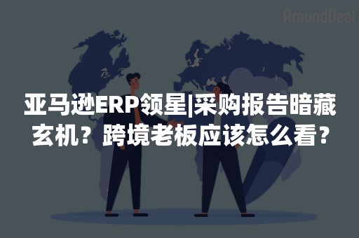 亚马逊ERP领星|采购报告暗藏玄机？跨境老板应该怎么看？