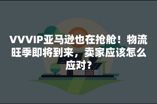 VVVIP亚马逊也在抢舱！物流旺季即将到来，卖家应该怎么应对？