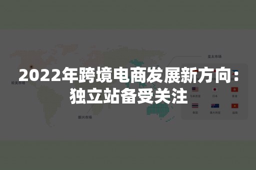 2022年跨境电商发展新方向：独立站备受关注