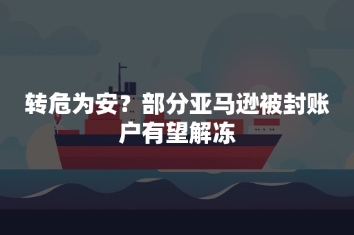 转危为安？部分亚马逊被封账户有望解冻