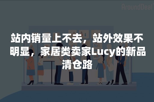 站内销量上不去，站外效果不明显，家居类卖家Lucy的新品清仓路