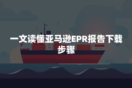 一文读懂亚马逊EPR报告下载步骤