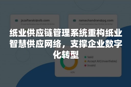 纸业供应链管理系统重构纸业智慧供应网络，支撑企业数字化转型