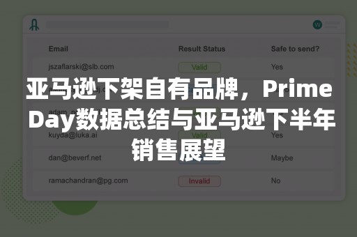 亚马逊下架自有品牌，Prime Day数据总结与亚马逊下半年销售展望