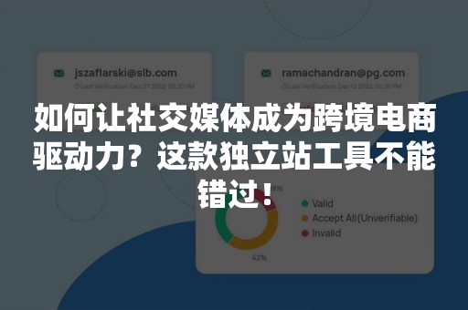 如何让社交媒体成为跨境电商驱动力？这款独立站工具不能错过！