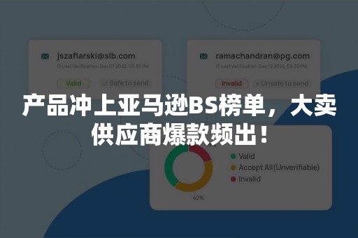 产品冲上亚马逊BS榜单，大卖供应商爆款频出！