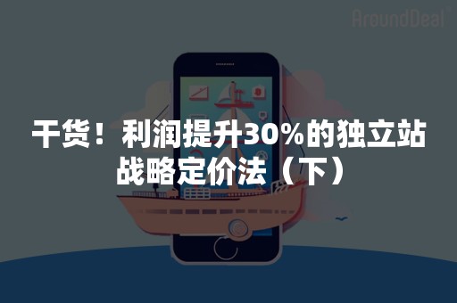 干货！利润提升30%的独立站战略定价法（下）