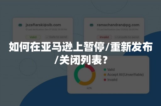 如何在亚马逊上暂停/重新发布/关闭列表？