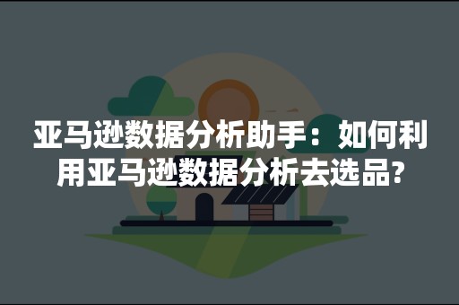 亚马逊数据分析助手：如何利用亚马逊数据分析去选品?