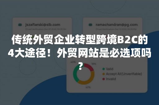 传统外贸企业转型跨境B2C的4大途径！外贸网站是必选项吗？