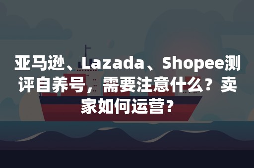 亚马逊、Lazada、Shopee测评自养号，需要注意什么？卖家如何运营？