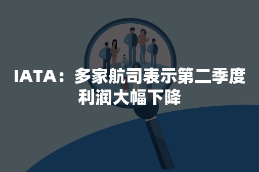 IATA：多家航司表示第二季度利润大幅下降