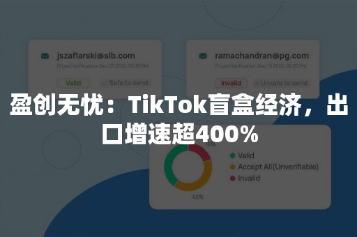 盈创无忧：TikTok盲盒经济，出口增速超400%