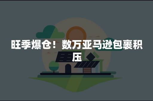 旺季爆仓！数万亚马逊包裹积压