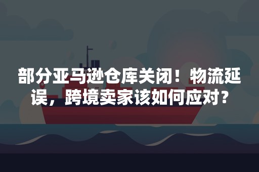 部分亚马逊仓库关闭！物流延误，跨境卖家该如何应对？