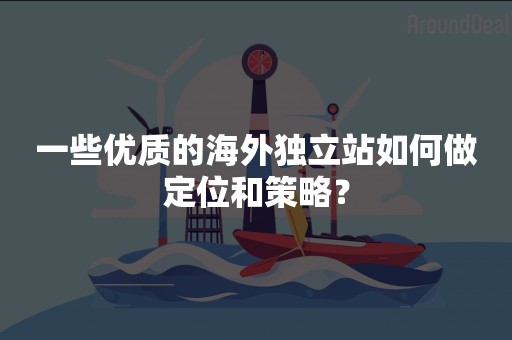 一些优质的海外独立站如何做定位和策略？