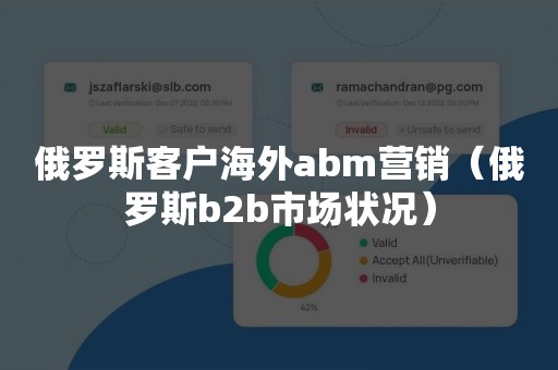 俄罗斯客户海外abm营销（俄罗斯b2b市场状况）