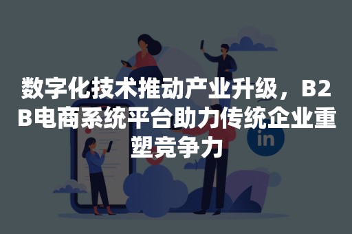 数字化技术推动产业升级，B2B电商系统平台助力传统企业重塑竞争力