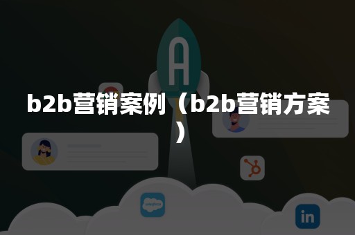 b2b营销案例（b2b营销方案）