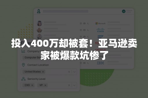 投入400万却被套！亚马逊卖家被爆款坑惨了