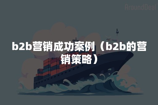 b2b营销成功案例（b2b的营销策略）