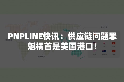 PNPLINE快讯：供应链问题罪魁祸首是美国港口！