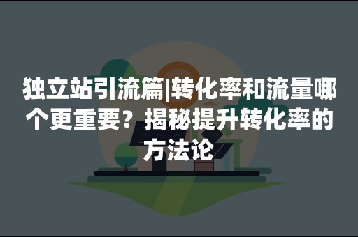 独立站引流篇|转化率和流量哪个更重要？揭秘提升转化率的方法论